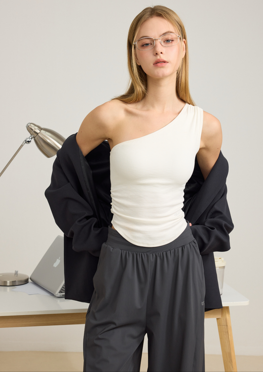 ISLAB074 Sculpt One-Shoulder Bra Top
