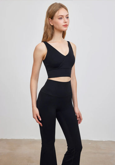 ISLAB064 Twist back cross V bra top