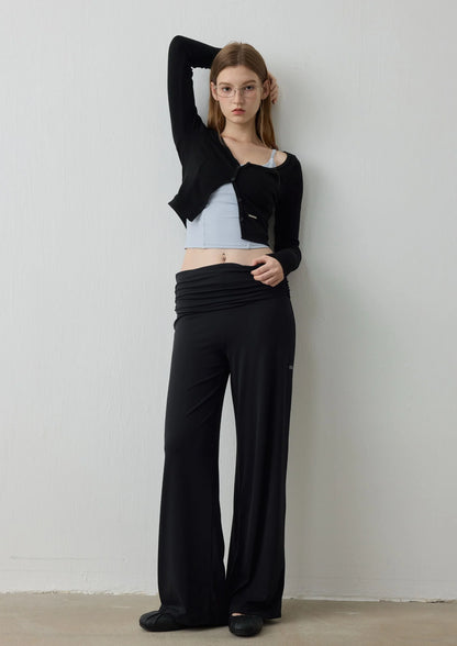 ISLAOUT074 Button Scoop Neck Cropped Cardigan — image 4