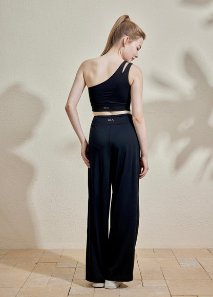 ISLAB006 Double Line One-Shoulder Sports Bra Top — image 14