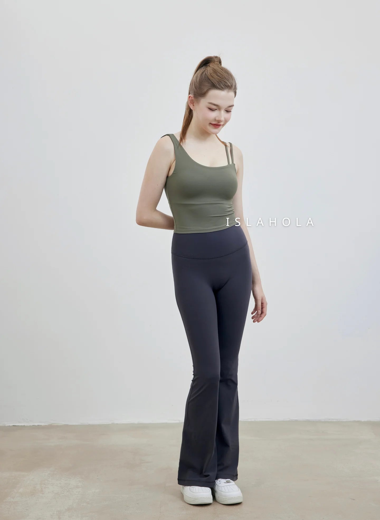 ISLABC003 High Elasticity Freesize Flare Pant