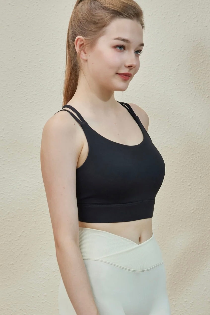 ISLAB032 Cross back hook bra top  (Fixed Pad）