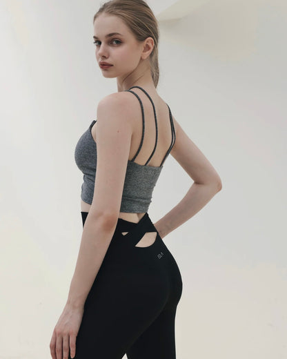 ISLAB042 Front V Shirring Bra Top — image 6