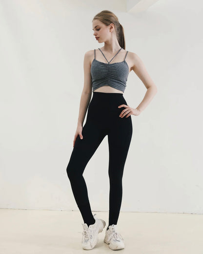 ISLAB042 Front V Shirring Bra Top — image 5