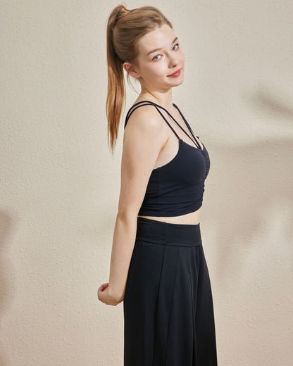 ISLAB042 Front V Shirring Bra Top — image 8