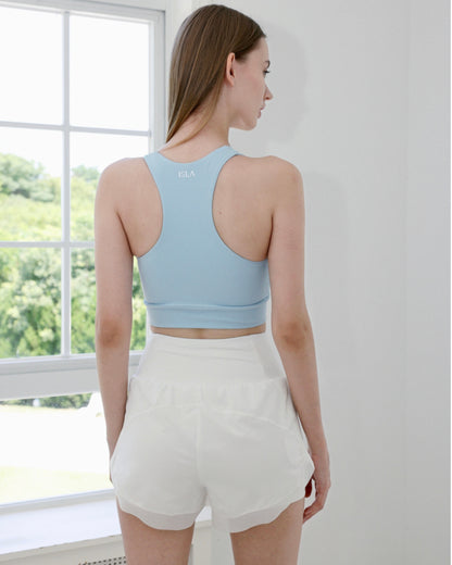 ISLAB047 Mint Cooling Front Cross Thick Strap Bra Top — image 10