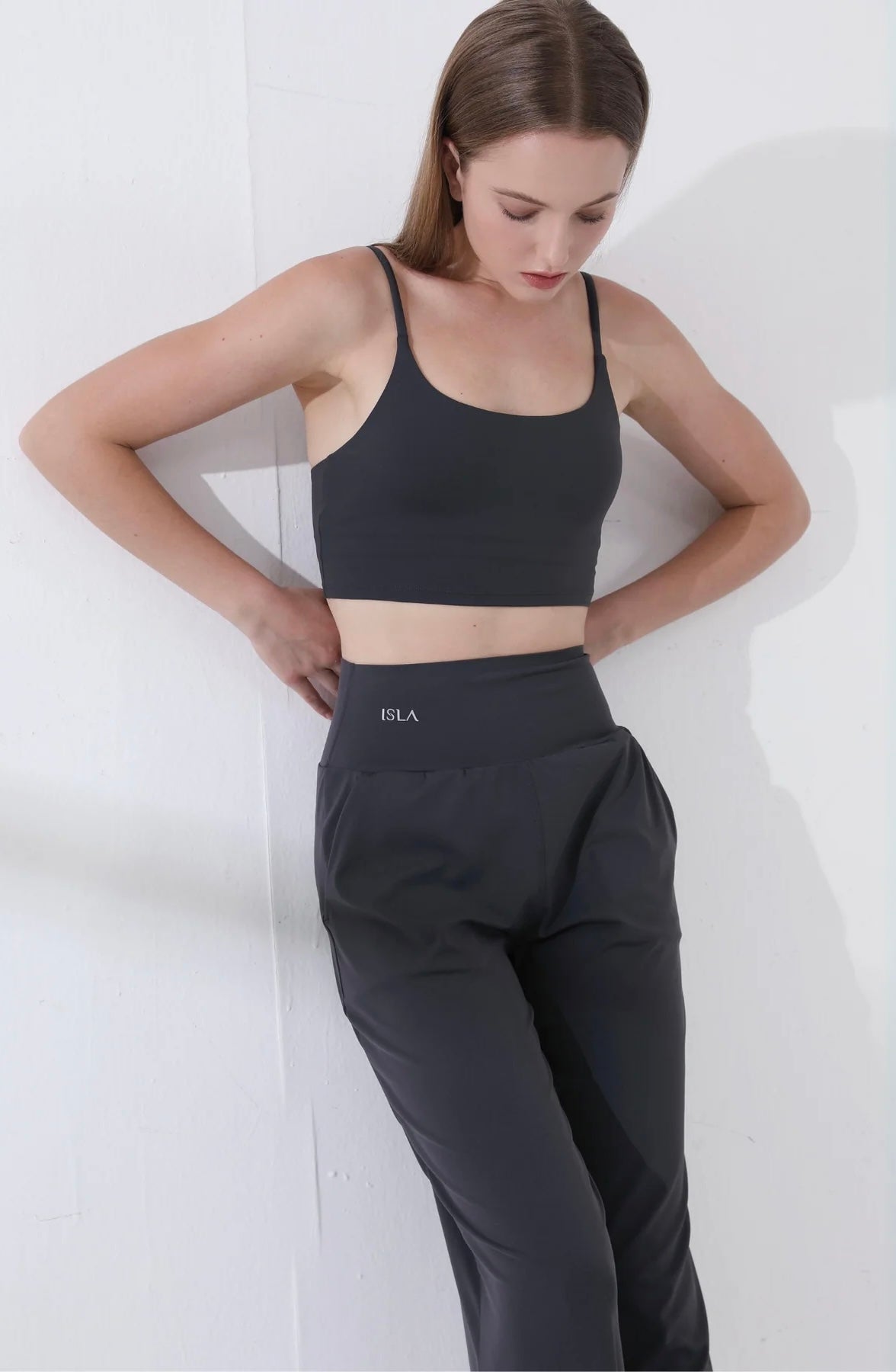 ISLAB048 Marshmallow thin strap bra top