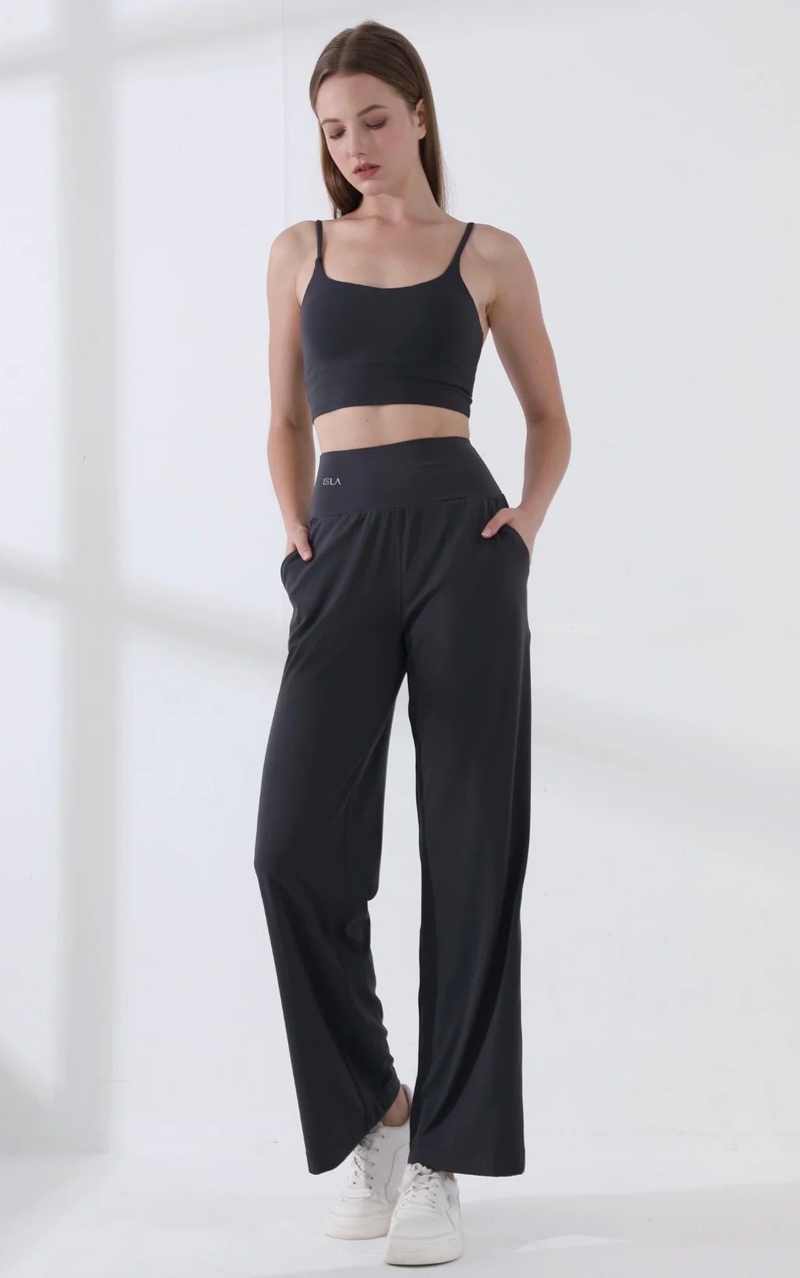 ISLAB048 Marshmallow thin strap bra top