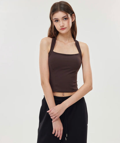 ISLAB073 Square Neck Dual Strap Back Bra Top — image 13