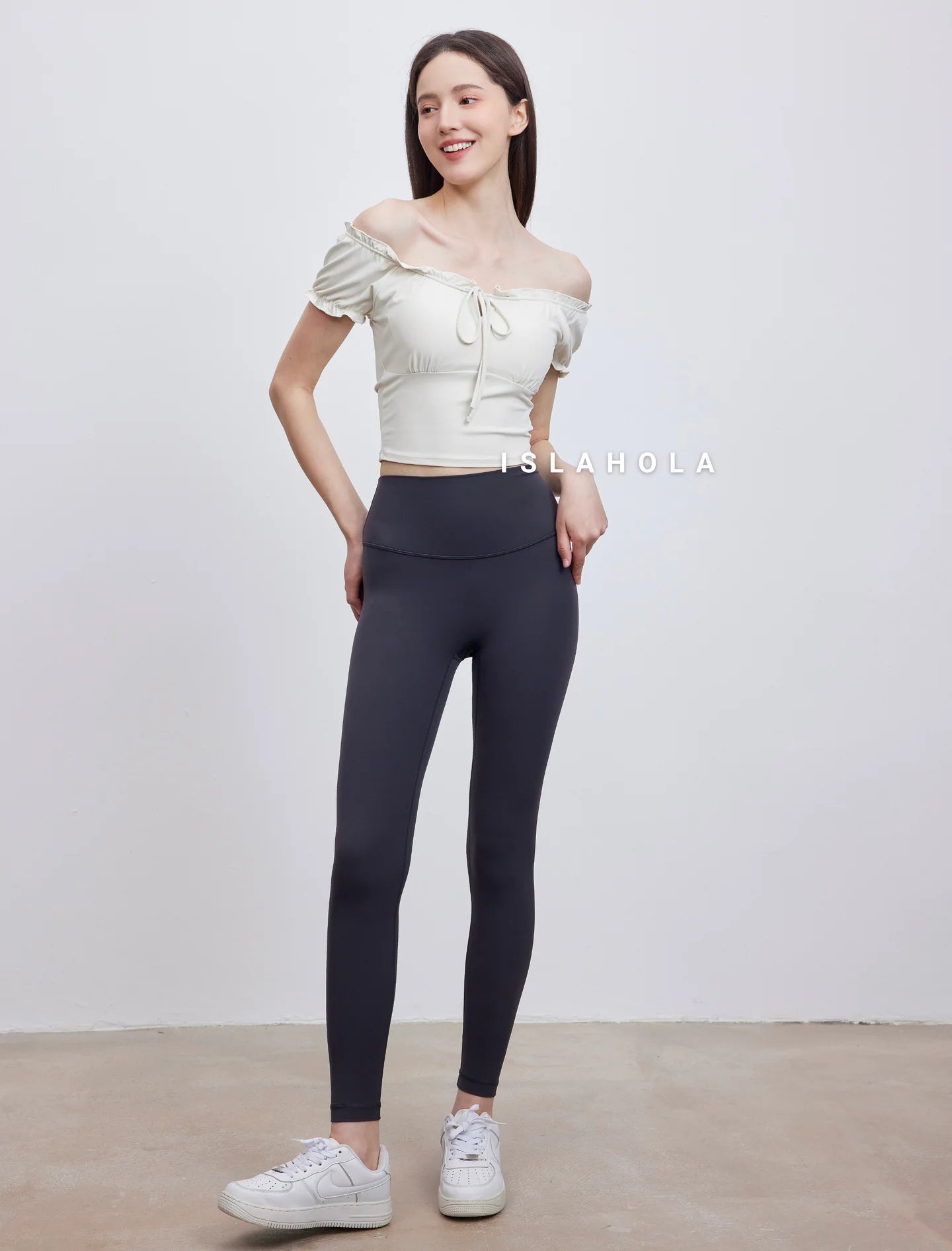 ISLAL001 High elasticity back pocket leggings