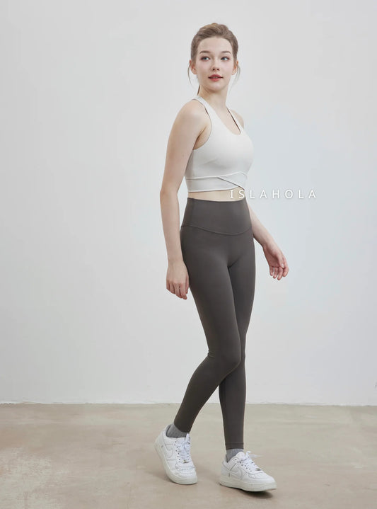 ISLAL001 High elasticity back pocket leggings