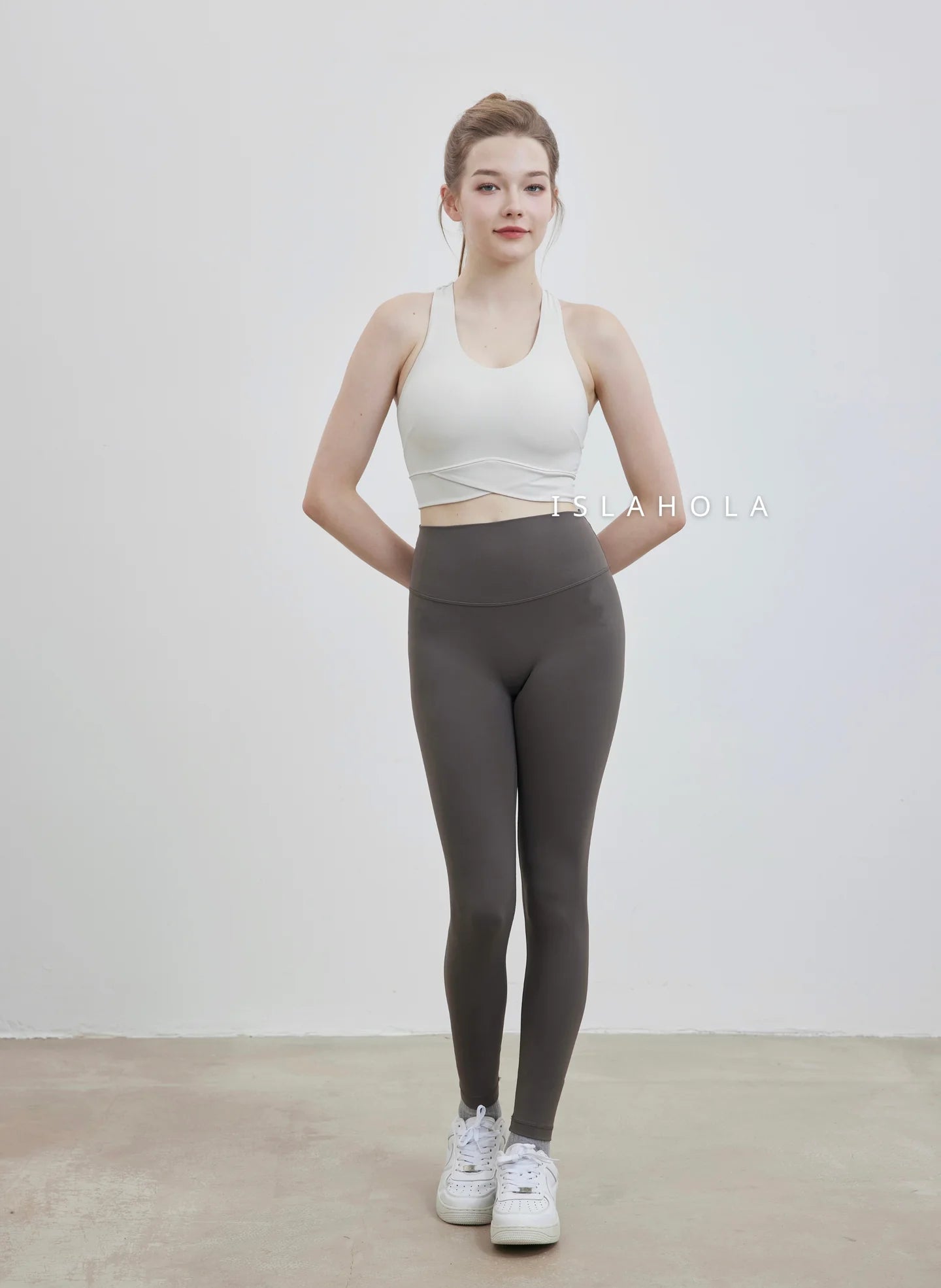 ISLAL001 High elasticity back pocket leggings