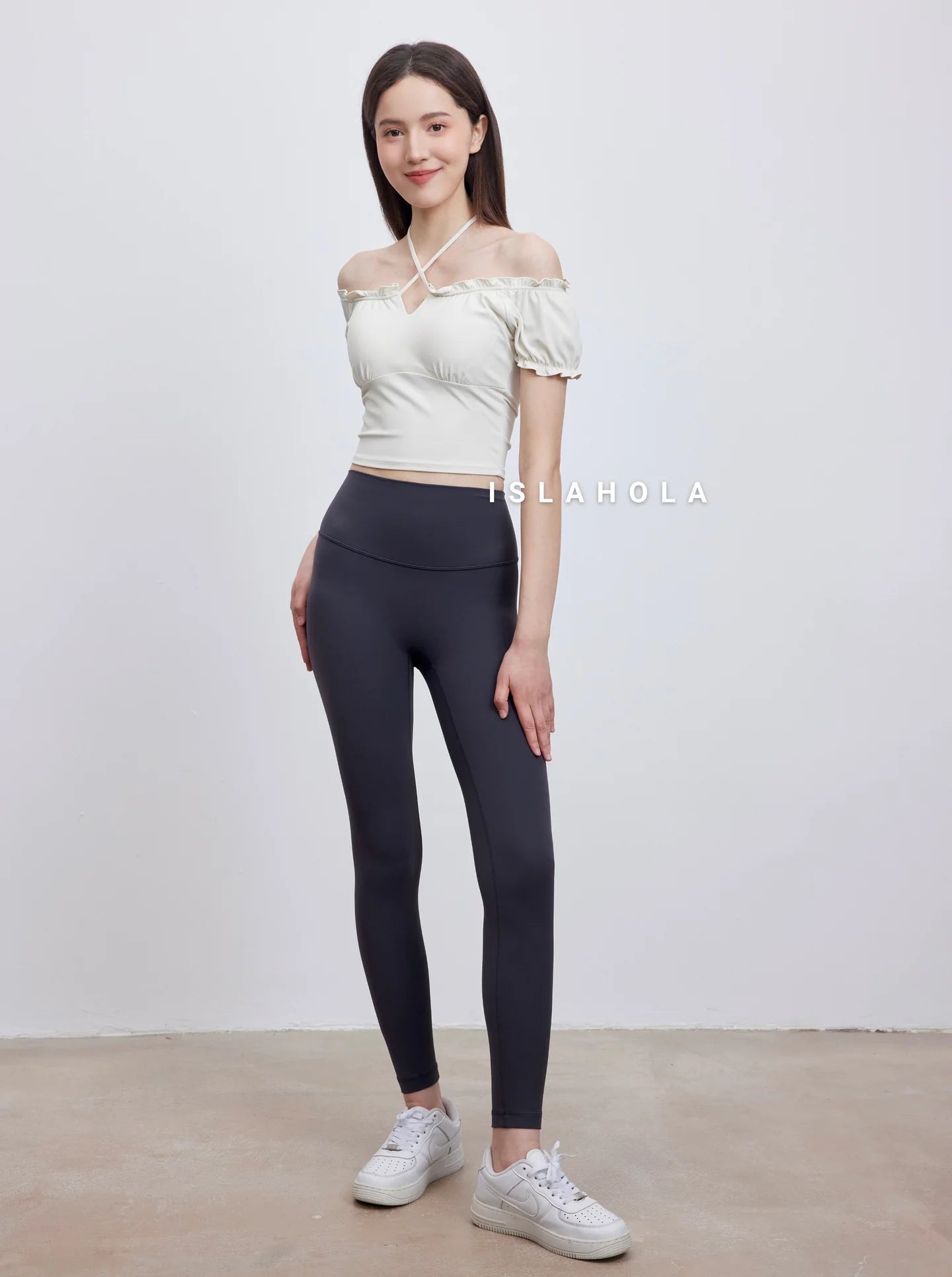 ISLAL001 High elasticity back pocket leggings