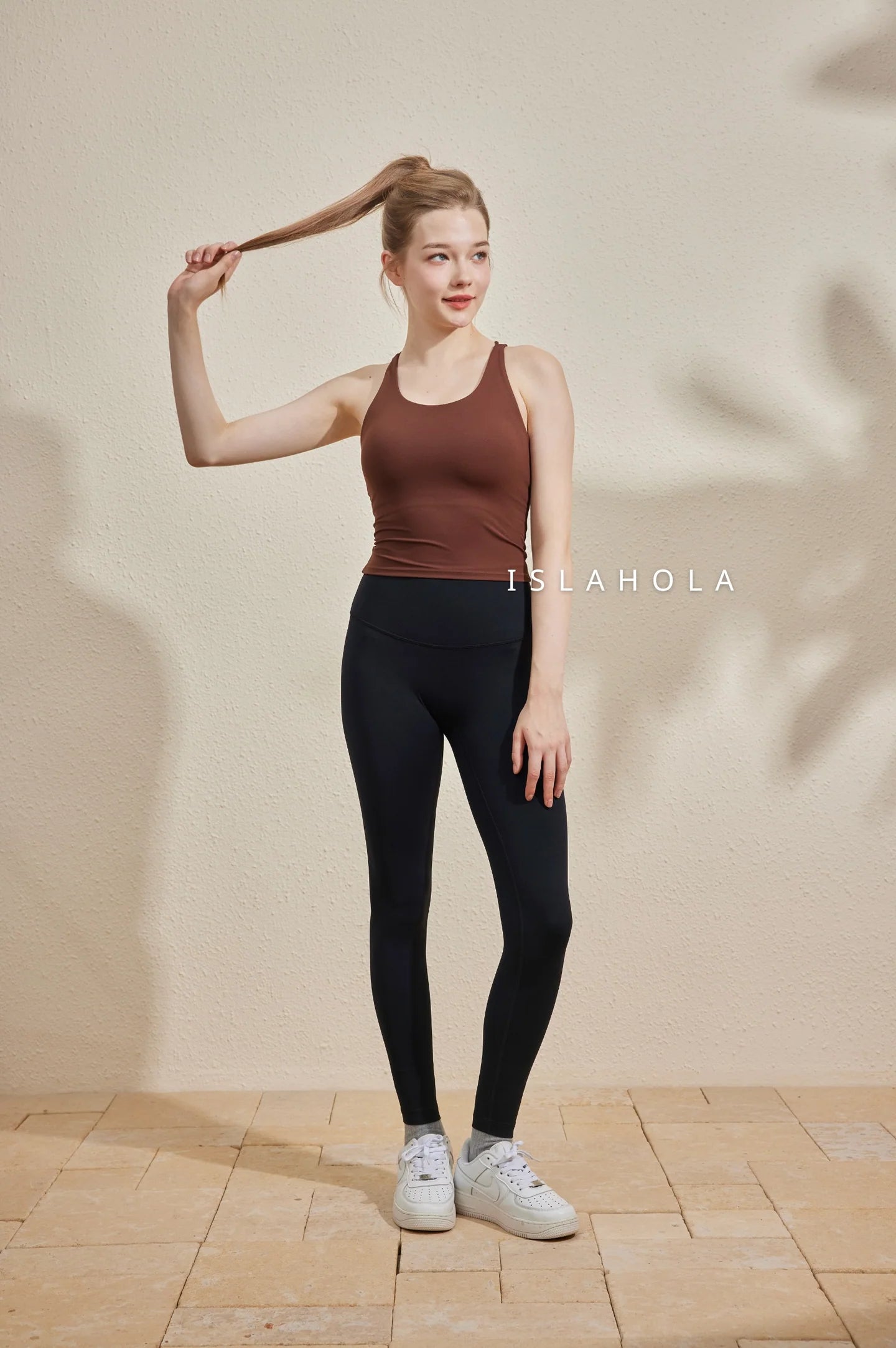 ISLAL001 High elasticity back pocket leggings