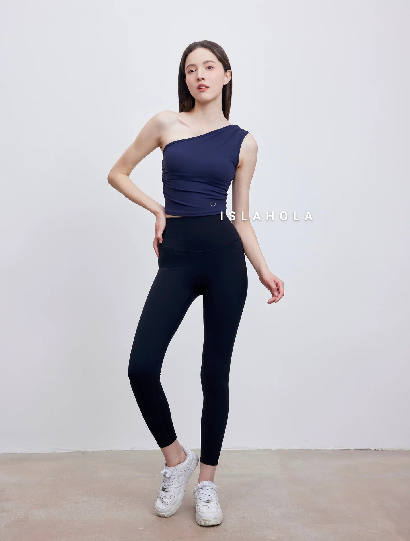Islal014 High waisted cross back leggings