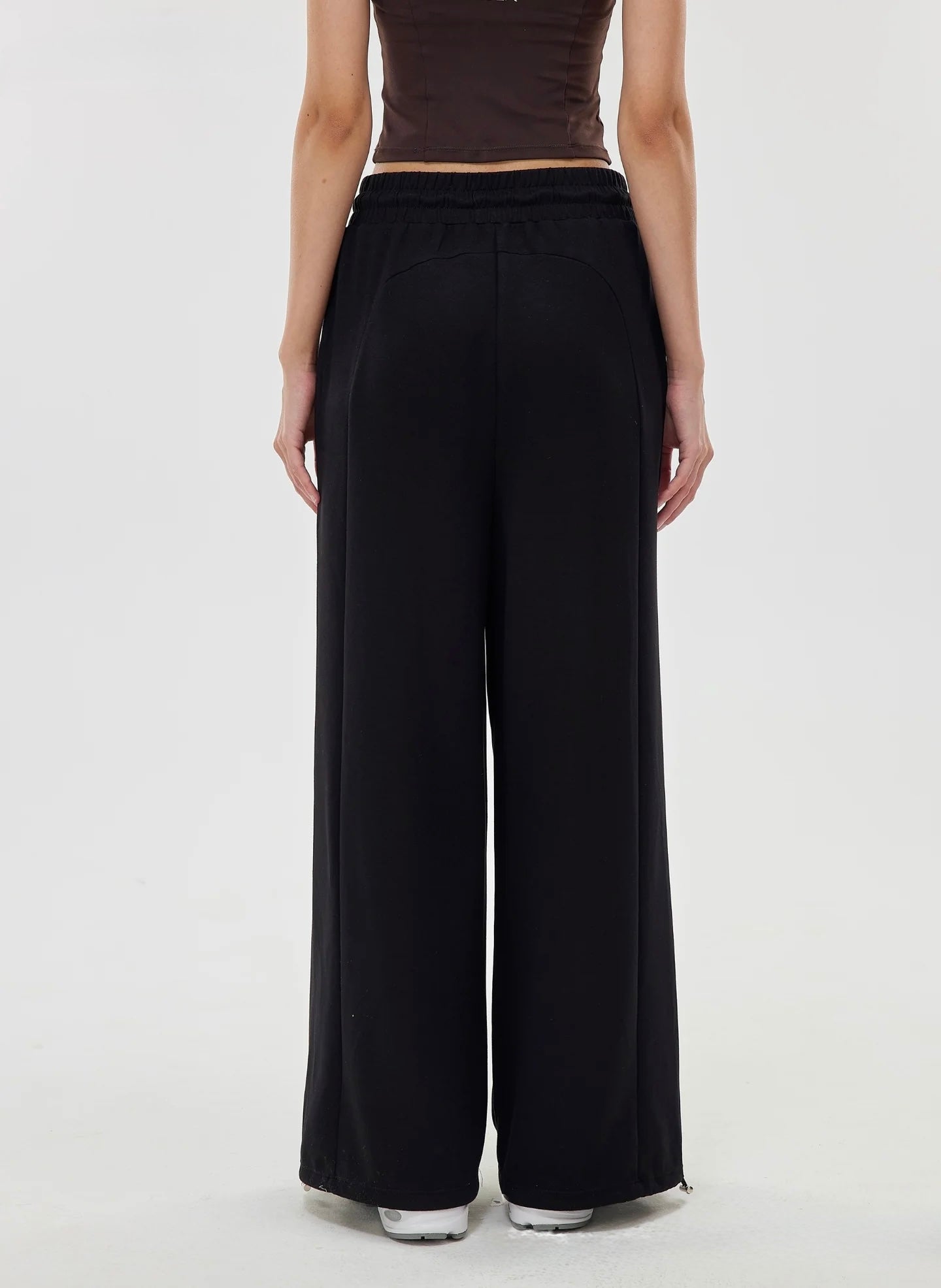 ISLABP019 Airy Fleece Drawstring Wide Leg Pants