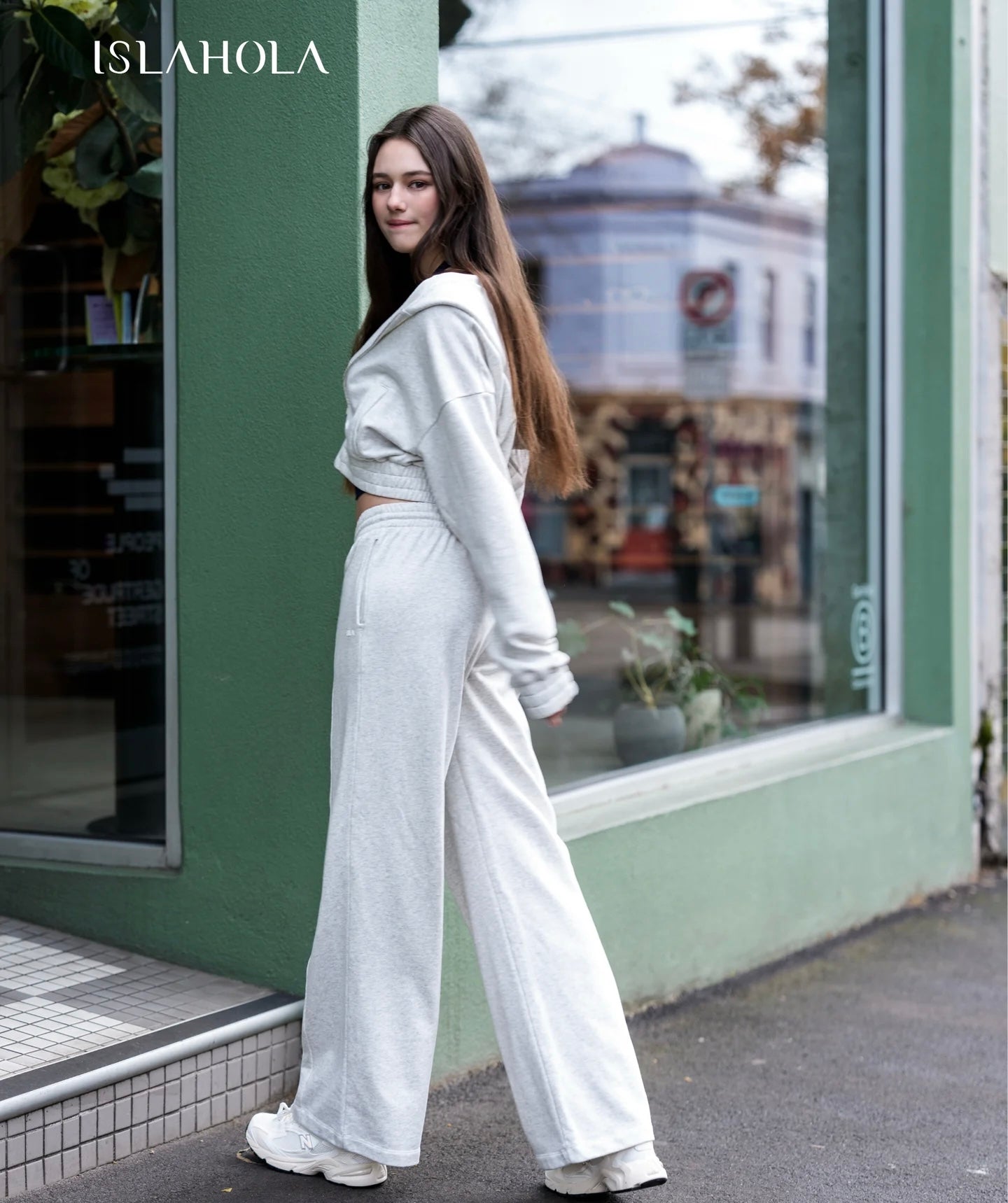 ISLAOUT075 Ribbed Hem Cropped Hoodie Jacket