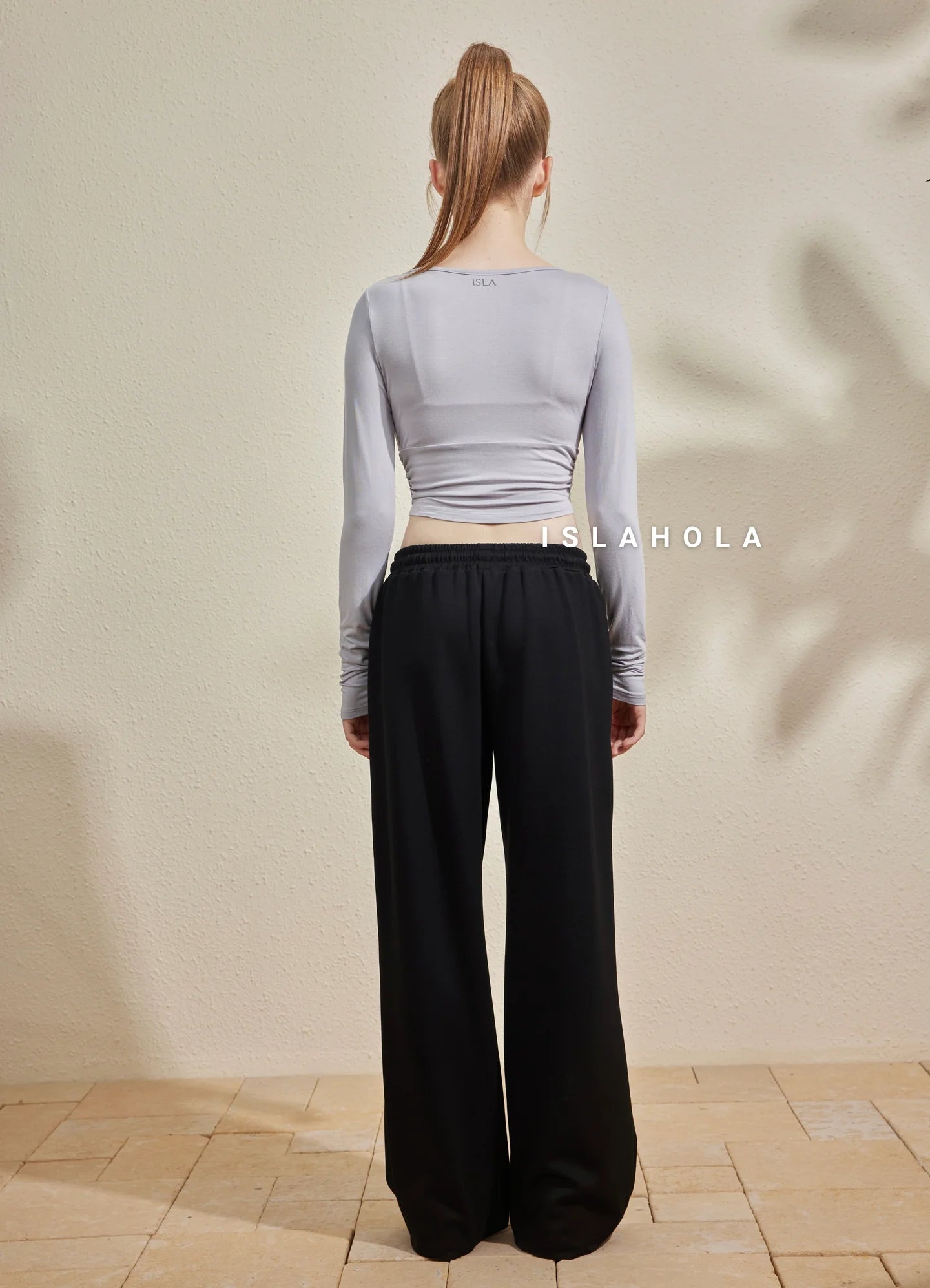 ISLAOUT016 Cotton V neck long sleeve outer