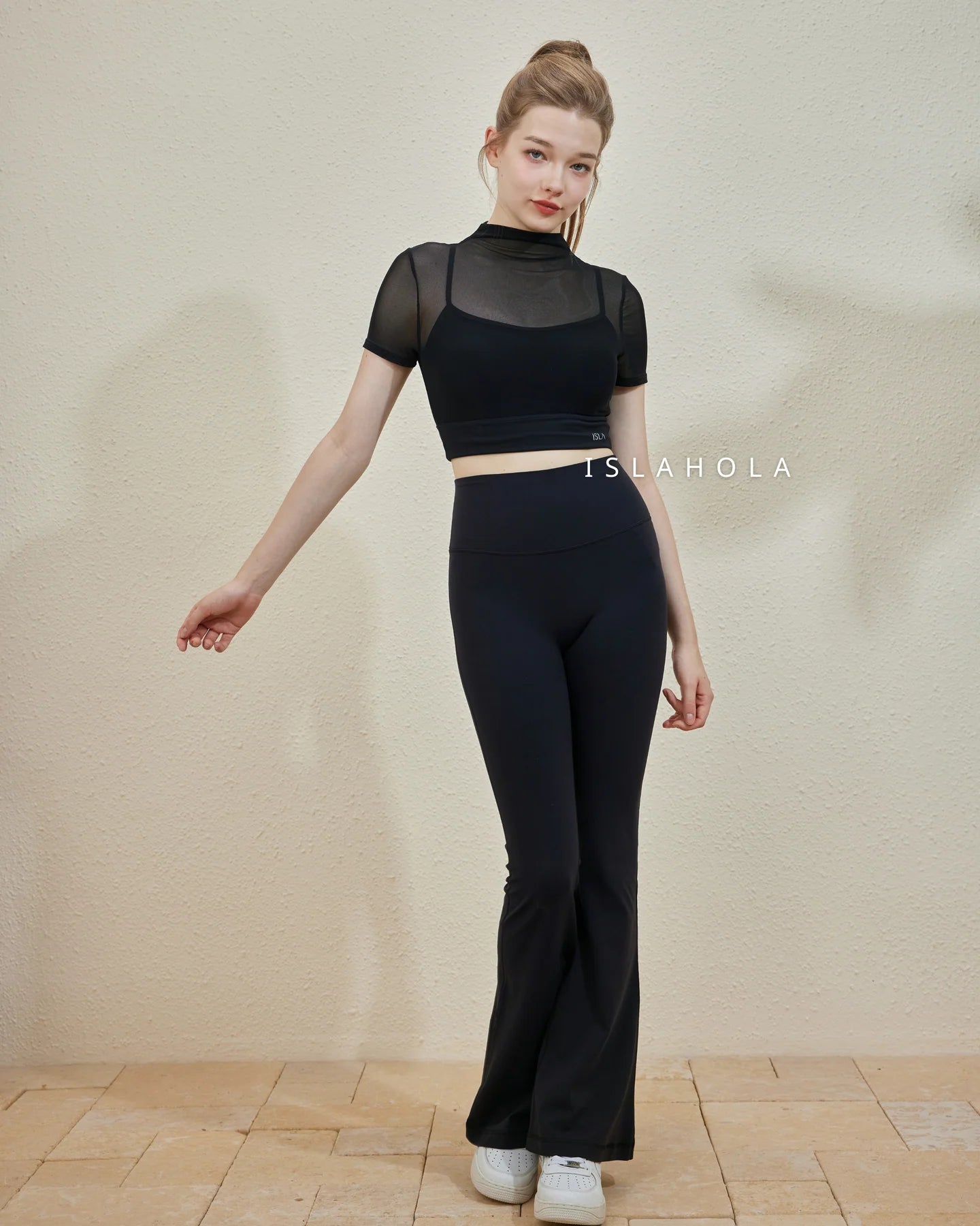 ISLABC003 High Elasticity Freesize Flare Pant