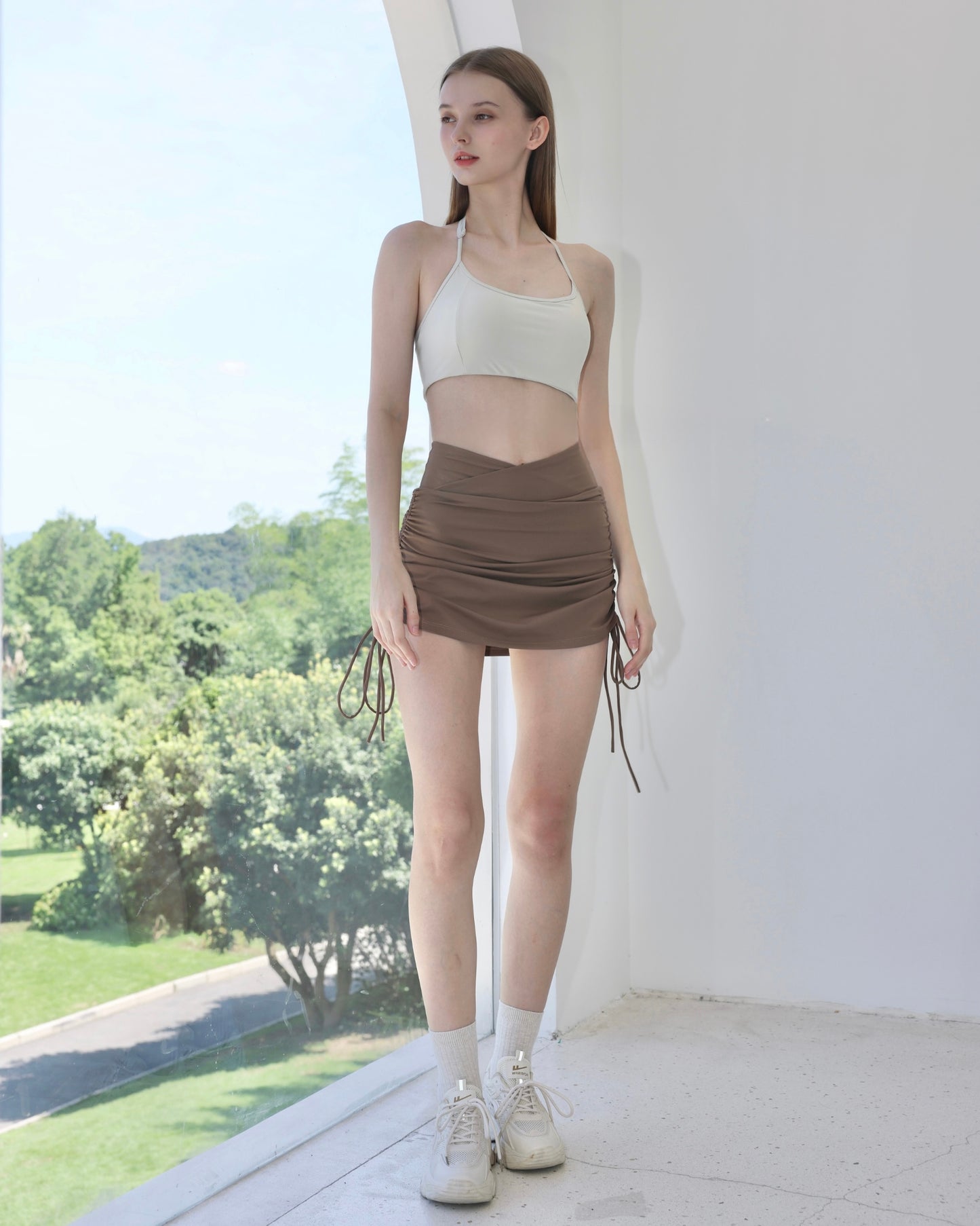 ISLASK002 Cross all in one dress