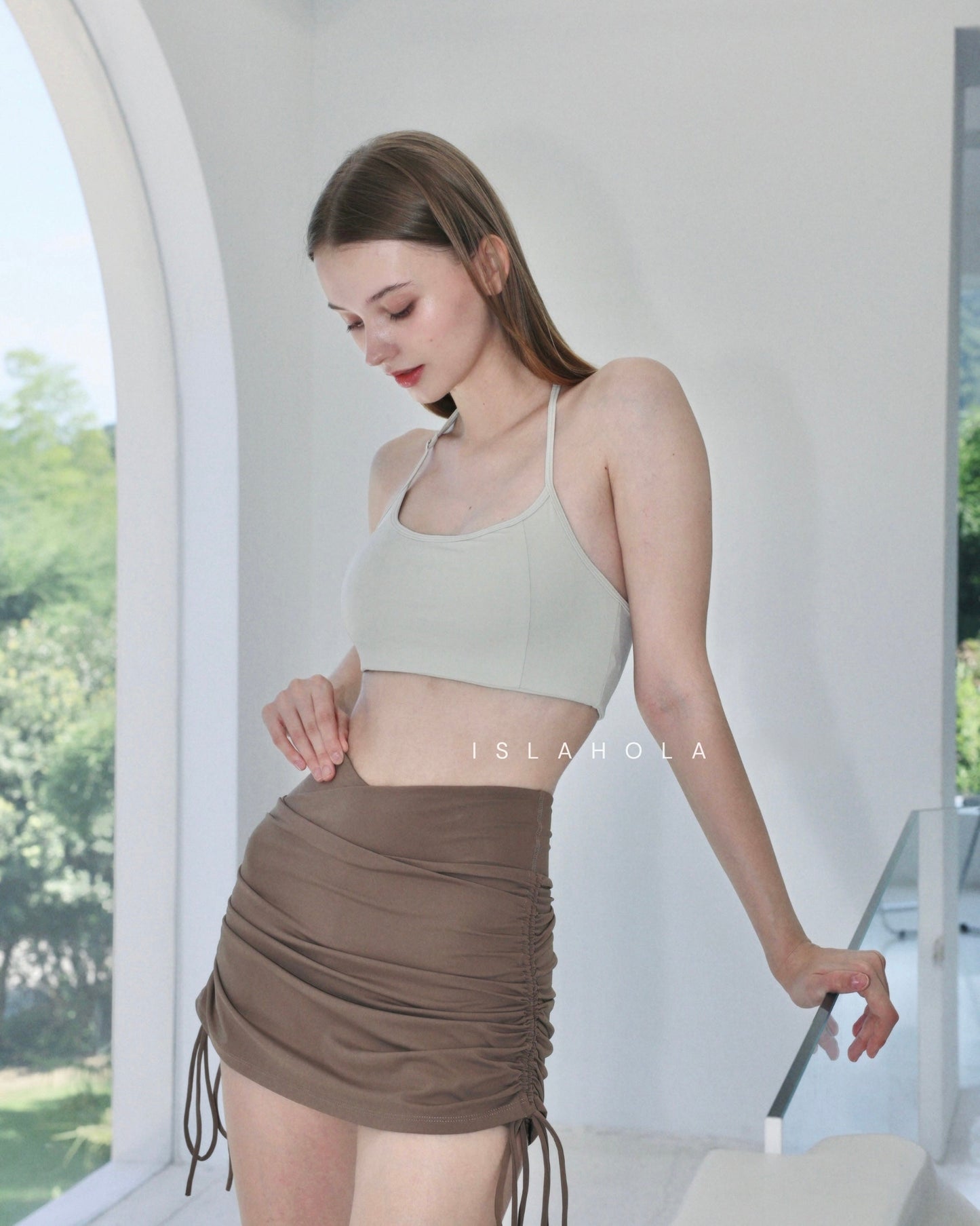 ISLASK002 Cross all in one dress