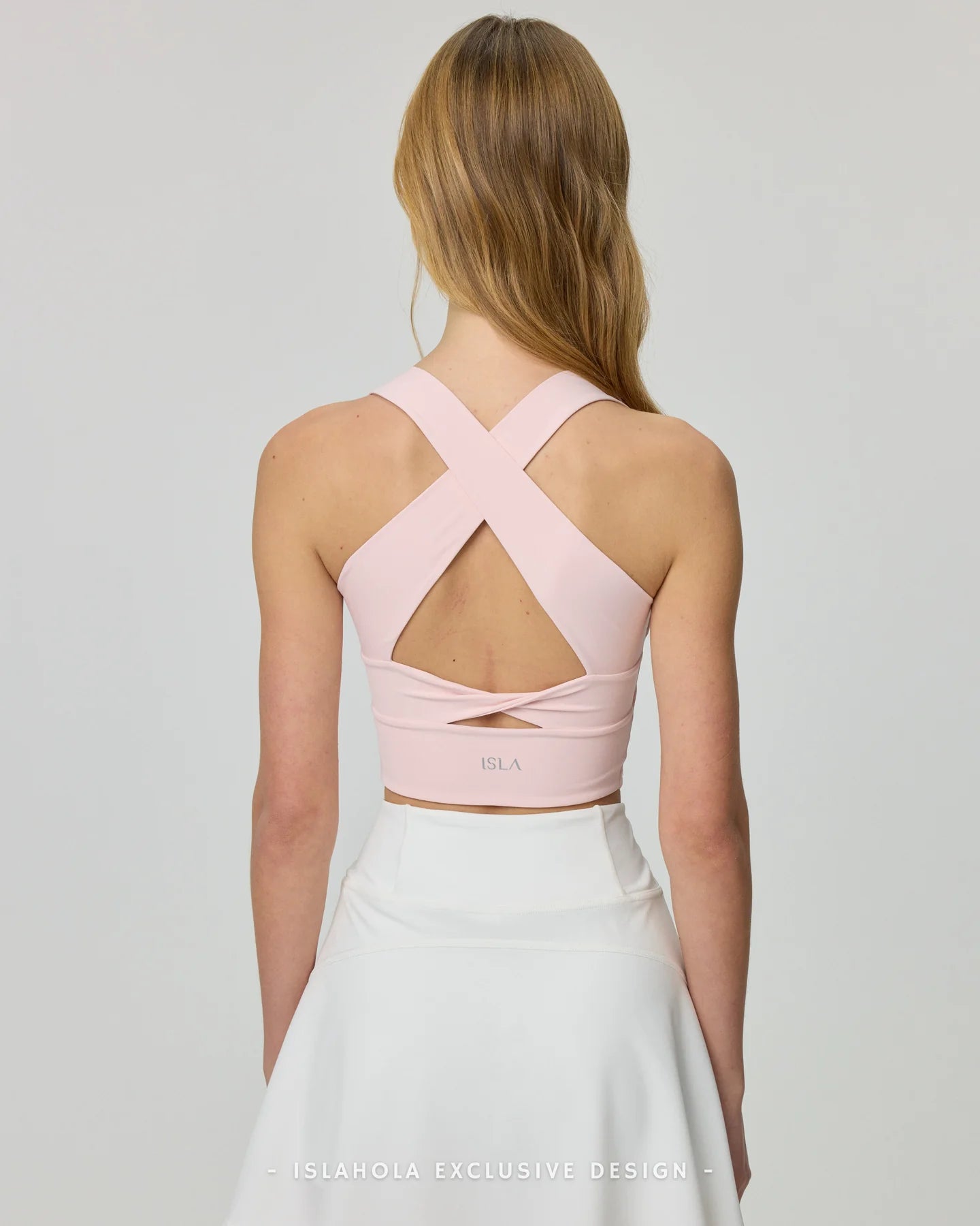 ISLAB055 Twist back square neck bra top