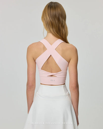 ISLAB055 Twist Back Square Neck Bra Top — image 11
