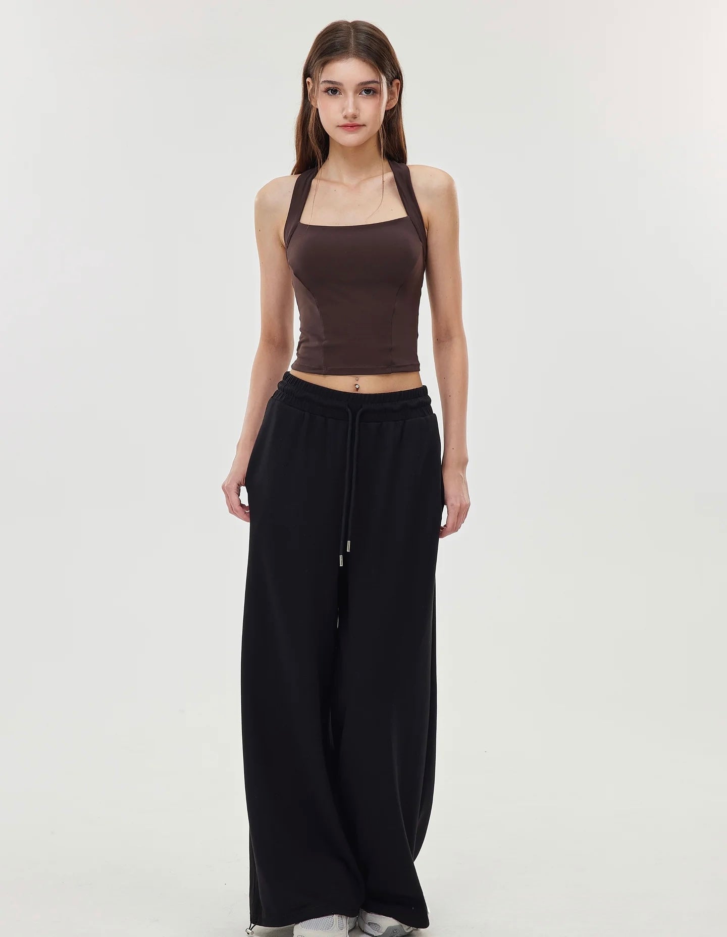 ISLAB073 Square Neck Dual Strap Back Bra Top